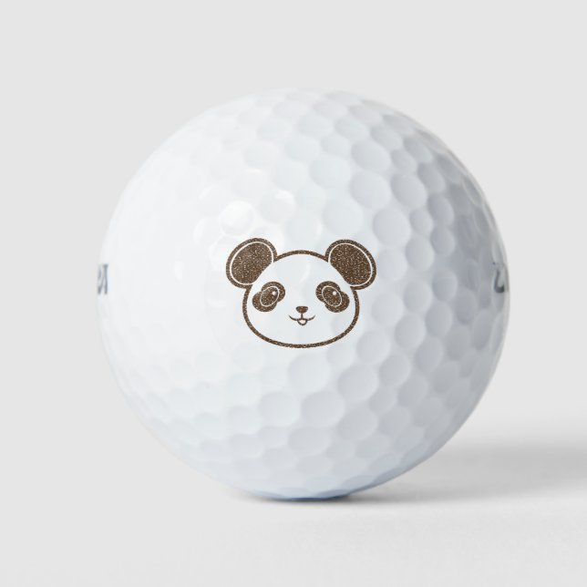 Pelotas De Golf Oso Panda angustiado (Anverso)