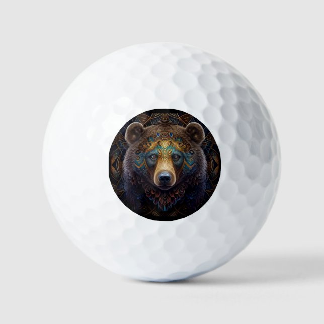 Pelotas De Golf Oso tribal (Anverso)