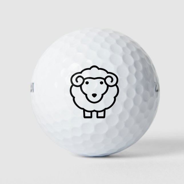 Pelotas De Golf Oveja (Anverso)