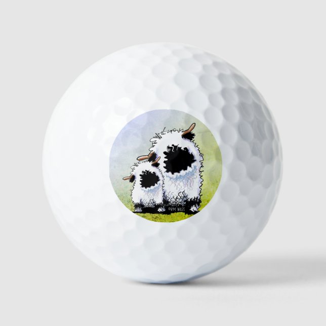 Pelotas De Golf Oveja de nariz negra de Valais (Anverso)