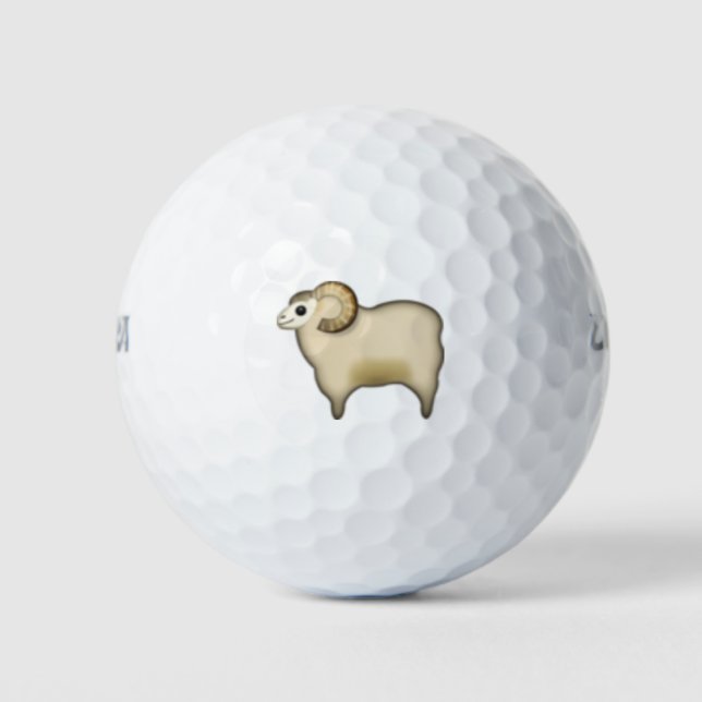Pelotas De Golf Oveja - Emoji (Anverso)