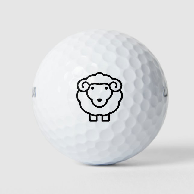 Pelotas De Golf Ovejas (Anverso)