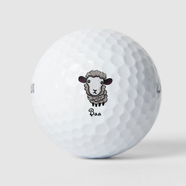 Pelotas De Golf ovejas lindas (Anverso)