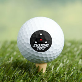 Pelotas De Golf OVNI de triángulo negro moderno con tu nombre