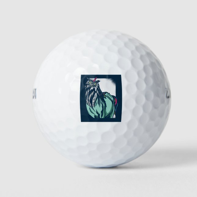 Pelotas De Golf Owl Unicorn (Anverso)