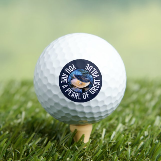 Pelotas De Golf OYSTER Pearl of Great Value Personalizado Christia (Camiseta in situ)