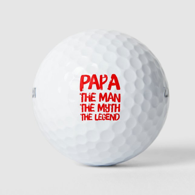 Pelotas De Golf Pa El Hombre El Mito La Leyenda (Anverso)