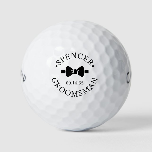 Pelotas De Golf Padrino de Corbata de Moño (Anverso)