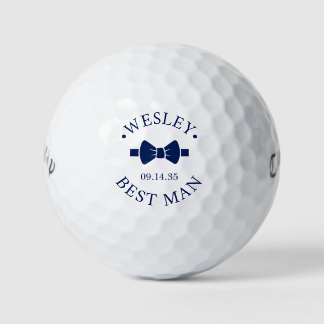 Pelotas De Golf Padrino de Corbata de Moño (Anverso)