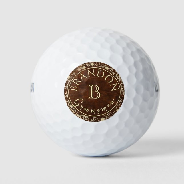 Pelotas De Golf Padrino Personalizado (Anverso)