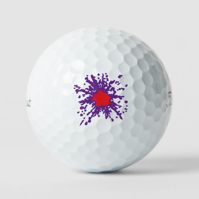 Pelotas De Golf Paint Splash (Anverso)