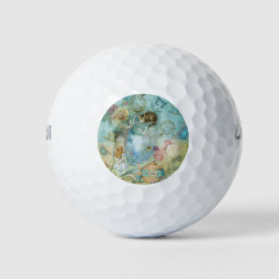 Pelotas De Golf País de las maravillas - Collage de Alice In Wonde