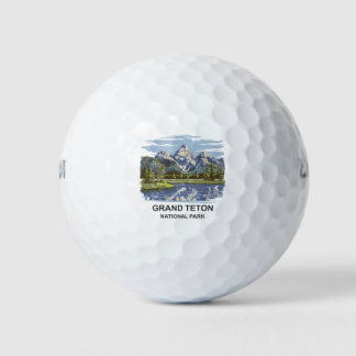 Pelotas De Golf Paisaje del Parque Nacional del Gran Tetón