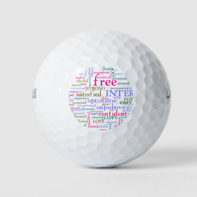 Pelotas De Golf Palabras Motivadoras inspiradoras (Anverso)