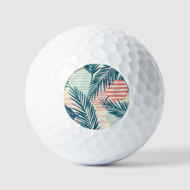 Pelotas De Golf palmas exóticas, texturas de mano (Anverso)