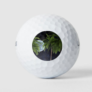Pelotas De Golf Palmeras contra la luna