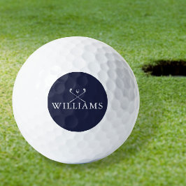 Pelotas De Golf Palos de Golf Azul Marino con Nombre Personalizado