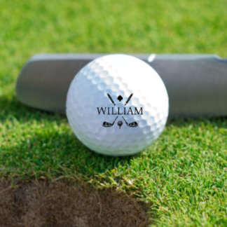 Pelotas De Golf Palos de golf con nombre de monograma Ace | Elige