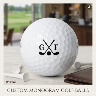 Pelotas De Golf Palos de Golf Cruzados con Monograma Personalizado