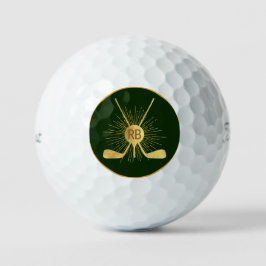 Pelotas De Golf Palos de Golf Dorados Personalizados