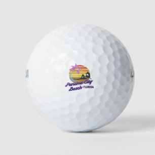 Pelotas De Golf Panamá City Beach Florida Retro Surf Backpacking U