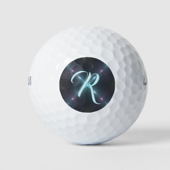 Pelotas De Golf Paneles de golf monogramas personalizados - Person (Anverso)