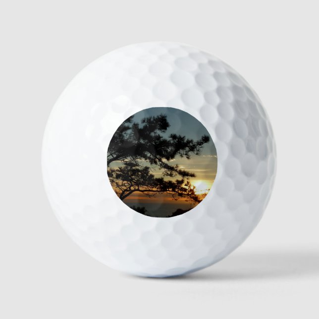 Pelotas De Golf Panorama de Torrey Pine Sunset (Anverso)