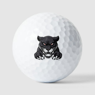 Pelotas De Golf Pantera Negra Agresiva Con Ojos Rojos