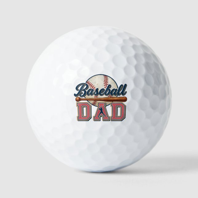 Pelotas De Golf Papá de béisbol - Clásico (Anverso)