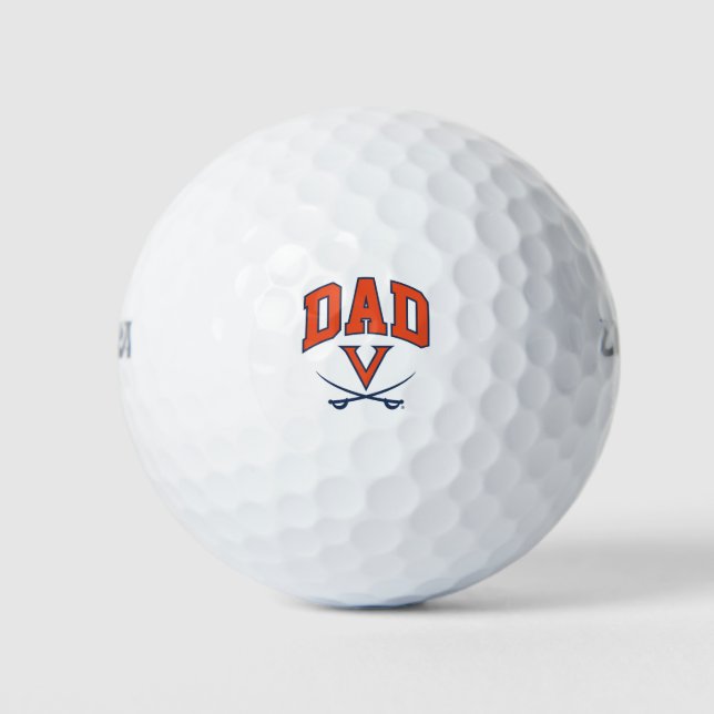 Pelotas De Golf Papá de los Virginia Cavaliers (Anverso)