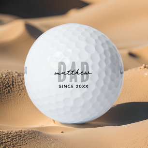 Pelotas De Golf Papá desde el 20XX Preppy simple moderno