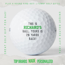 Pelotas De Golf Papá Divertido de Golf Hablando Basura El Tuyo Est
