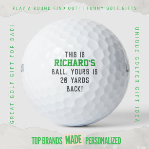 Pelotas De Golf Papá Divertido de Golf Hablando Basura El Tuyo Est