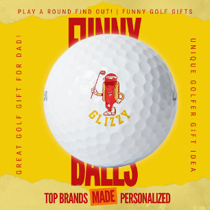 Pelotas De Golf Papá divertido de golf retro manguera de goma Gliz