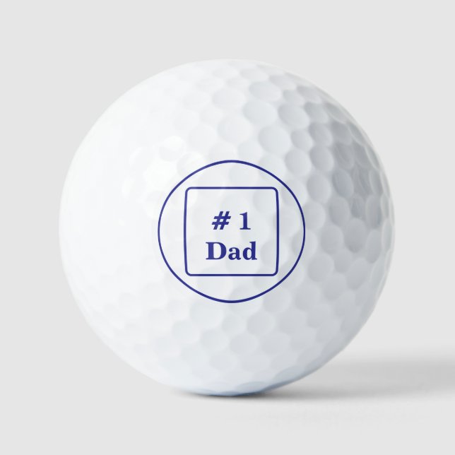 Pelotas De Golf Papá el golfista (Anverso)