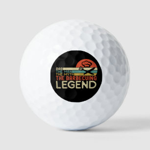 Pelotas De Golf Papá el hombre el mito la leyenda de la barbacoa