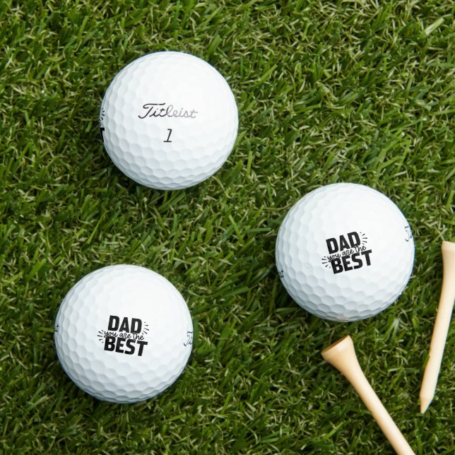 Pelotas De Golf Papá, eres el mejor (Césped in situ)