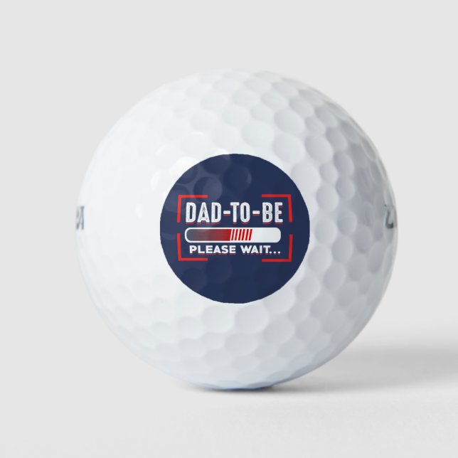 Pelotas De Golf Papá Es Por Favor Esperar (Anverso)