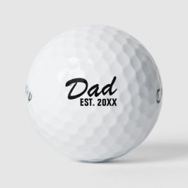 Pelotas De Golf Papá Est. Regalo personalizado de 2025 para nuevo