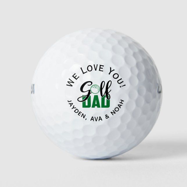Pelotas De Golf Papá Golf Verde (Anverso)