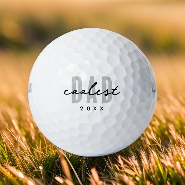 Pelotas De Golf Papá más frío desde el 20XX Preppy simple moderno (Subido por el creador)