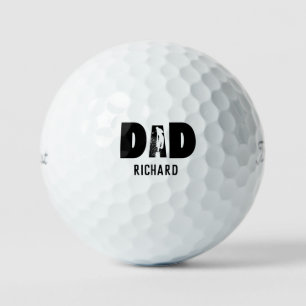 Pelotas De Golf papá minimalista nombre personalizado EST