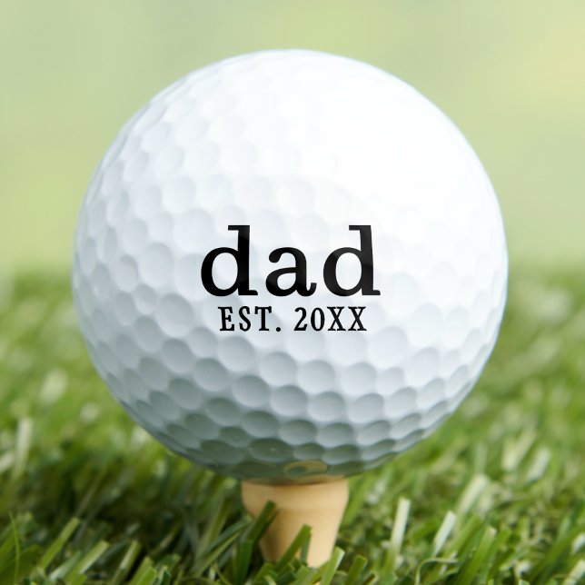 Pelotas De Golf Papá Personalizado Padre (Dad Personalized Father Golf Balls)