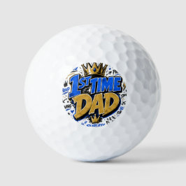 Pelotas De Golf Papá por primera vez Café de dos tonos