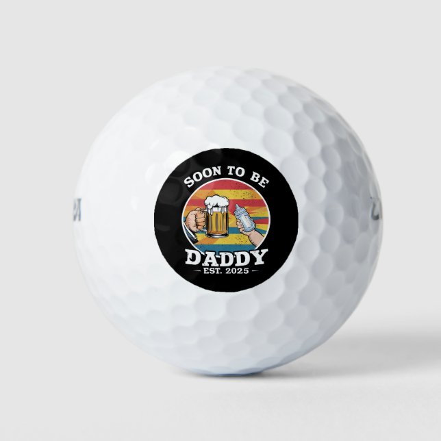 Pelotas De Golf Papá Pronto 2025 Primer Papi Retro 2025 (Anverso)
