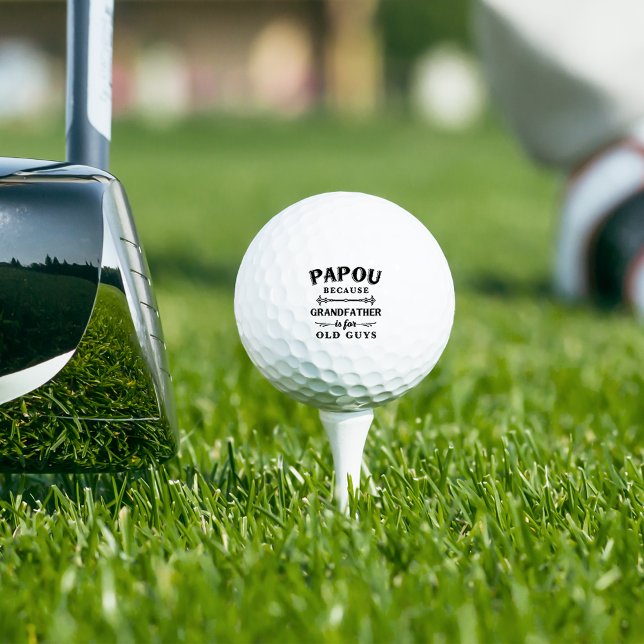 Pelotas De Golf Papou | El Abuelo Gracioso Es Para Los Ancianos. (Subido por el creador)
