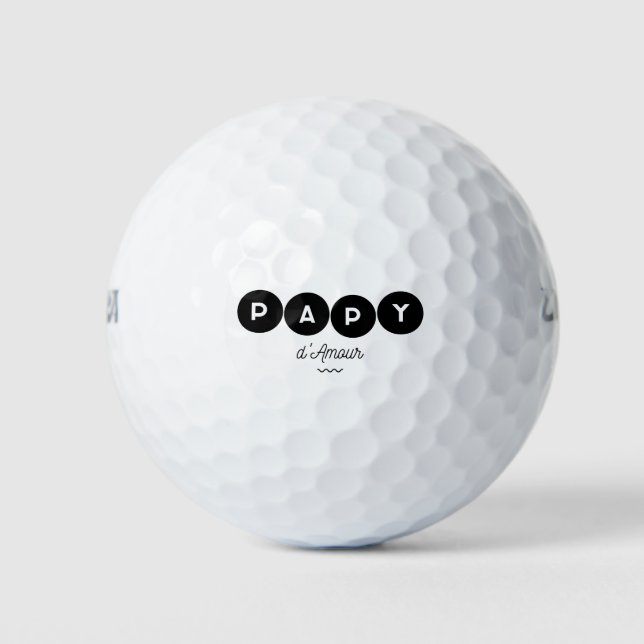 Pelotas De Golf Papy d amour (Anverso)