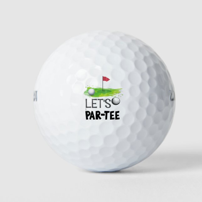 Pelotas De Golf Par Tee con bandera de golf (Anverso)