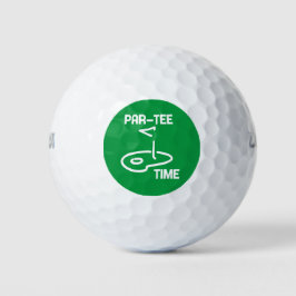 Pelotas De Golf Par-Tee Time White