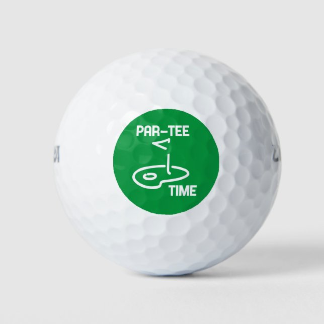 Pelotas De Golf Par-Tee Time White (Anverso)